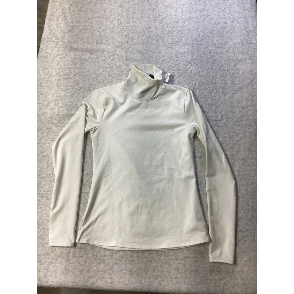 DSG Womens Cold Weather Compression Turtle Neck Pure White DAW23600 Small NWT‎